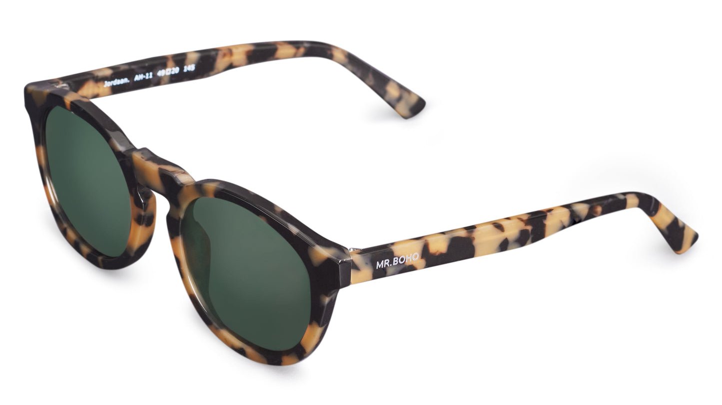 HIGH CONTRAST TORTOISE JORDAAN WITH CLASSICAL LENSES