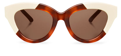 CREAM LEO TORTOISE GRACIA WITH CLASSICAL LENSES